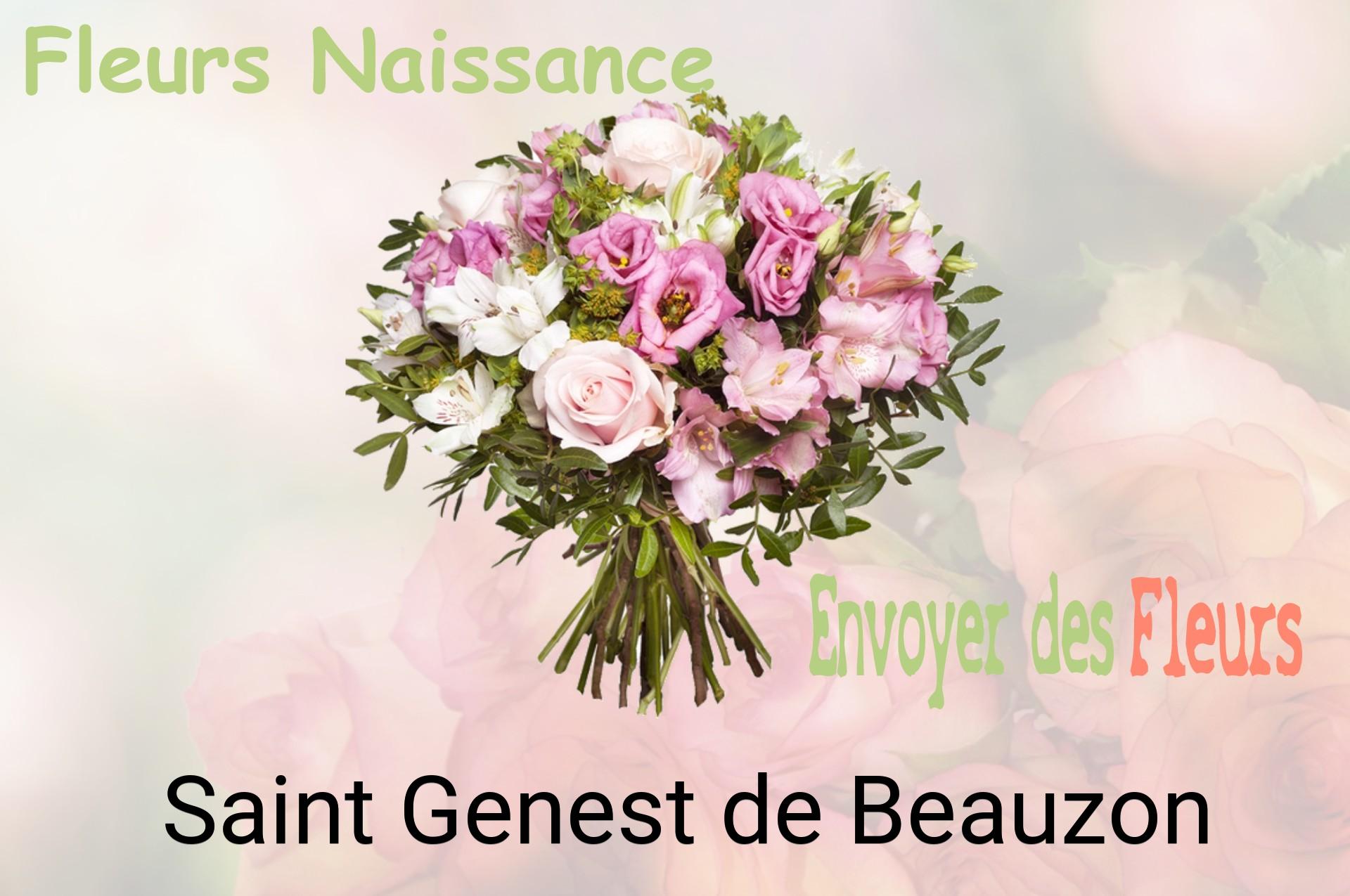 Bouquet de fleurs de naissance livré à Saint-Genest-de-Beauzon